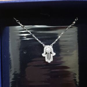 Swarovski hamsa necklace